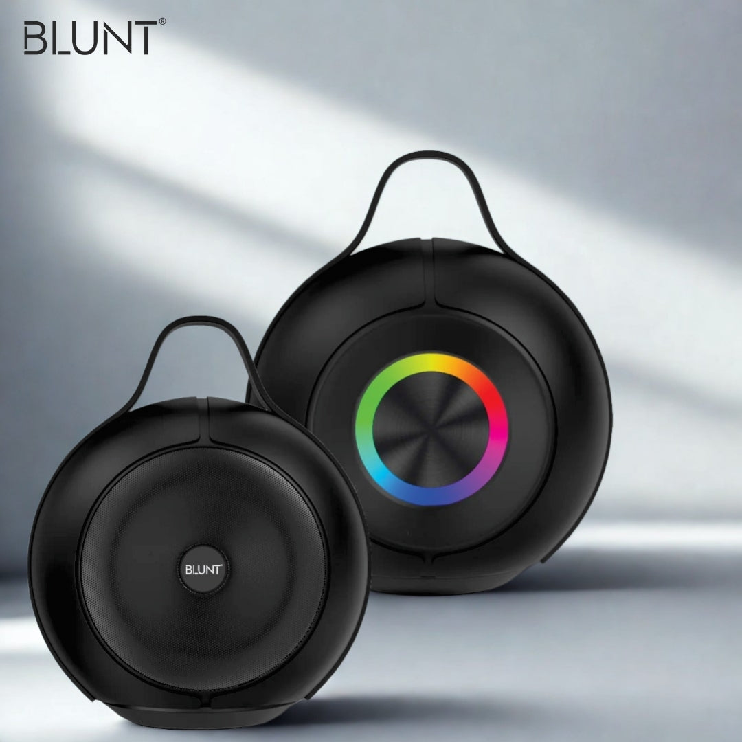 BLUNT SOUNDWAVE B5 – 15W RGB Bluetooth Speaker with 12H Playtime, TWS, FM & More