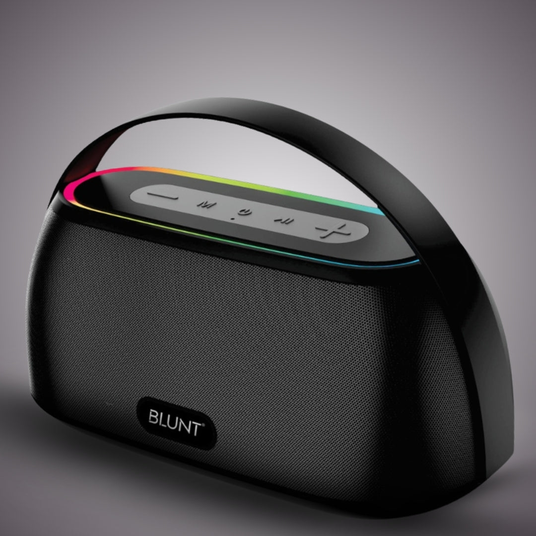 BLUNT SOUNDWAVE T4 – 18W RGB Bluetooth Speaker with 12H Playtime, TWS, FM & More