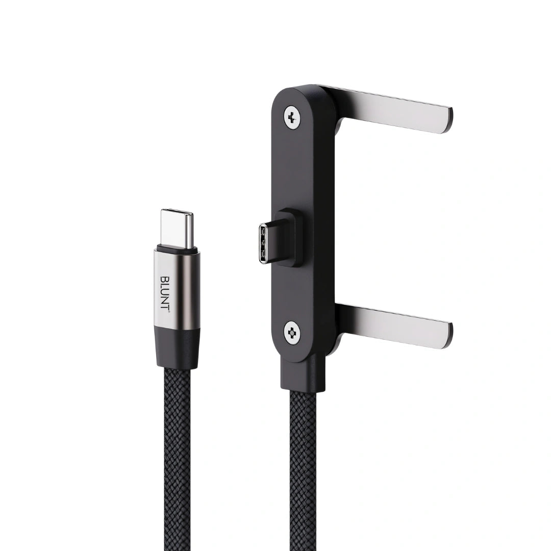 Blunt VOLT X  USB-C Fast Charging Cable | 240W | Built-in Stand & Right-Angle Design
