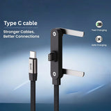 Blunt VOLT X  USB-C Fast Charging Cable | 240W | Built-in Stand & Right-Angle Design