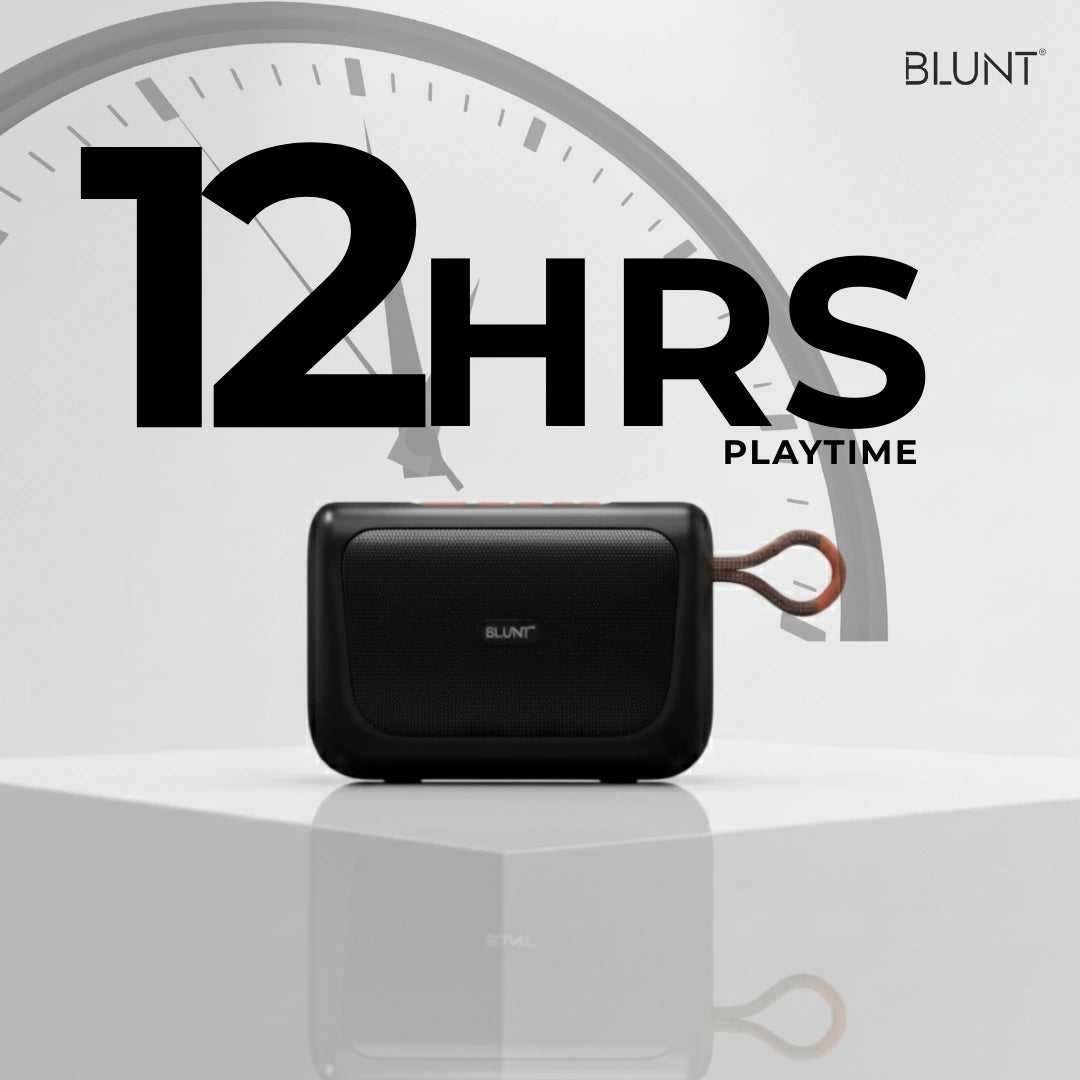BLUNT SOUNDWAVE S4 - 10W Portable Bluetooth Speaker with TWS, FM, SD Card & Volume Control