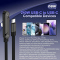 Blunt VOLT X  USB-C Fast Charging Cable | 240W | Built-in Stand & Right-Angle Design 13