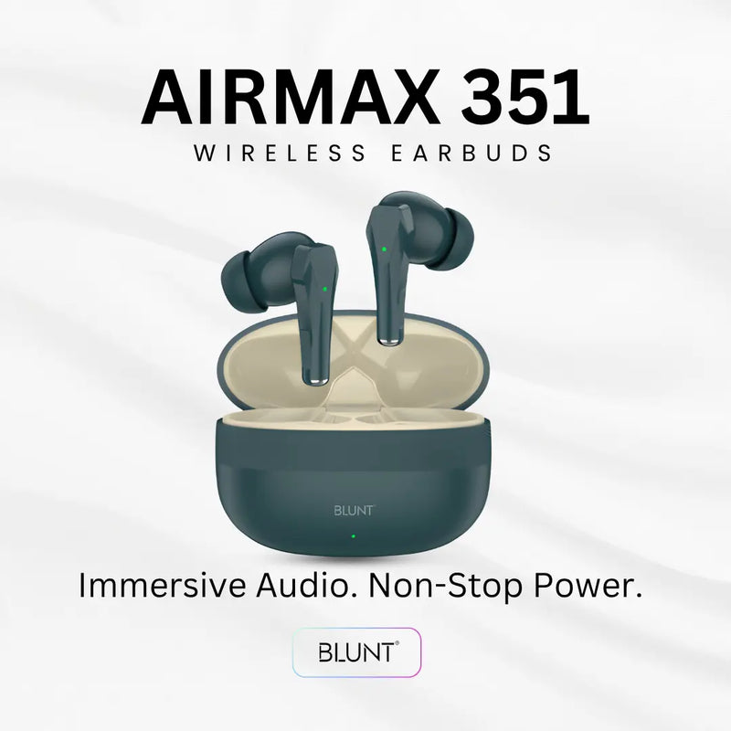 Buy Blunt Airmax 351 | Balanced Sound with 30Hrs Playtime |  High Resolution Audio