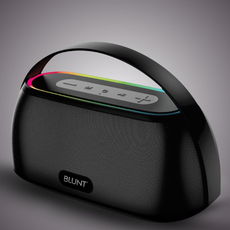 BLUNT SOUNDWAVE T4 – 18W RGB Bluetooth Speaker with 12H Playtime, TWS, FM & RGB Lights